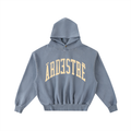 Frayed Enzyme Washed Fleece Hoodie