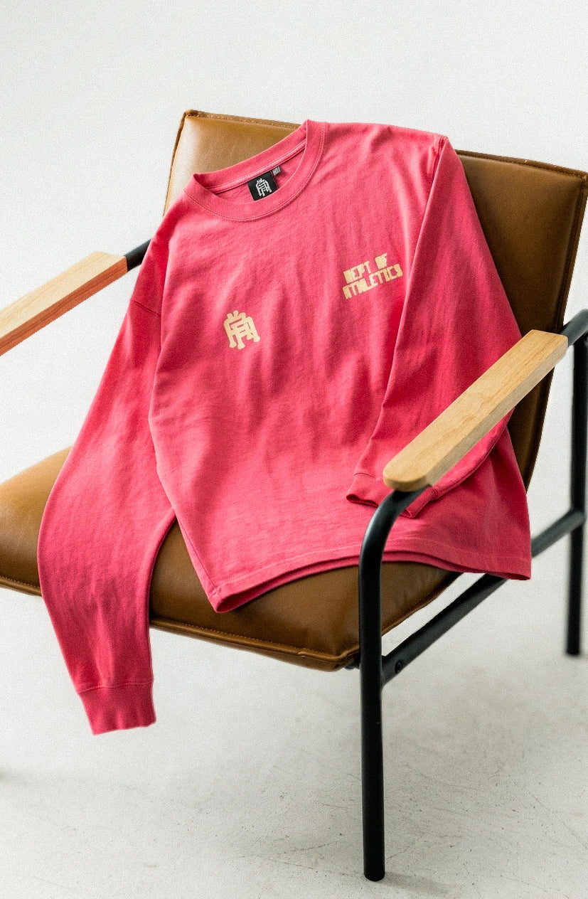 DEPT OF ATHLETICS SMUDGE L/S — SUN-FADED